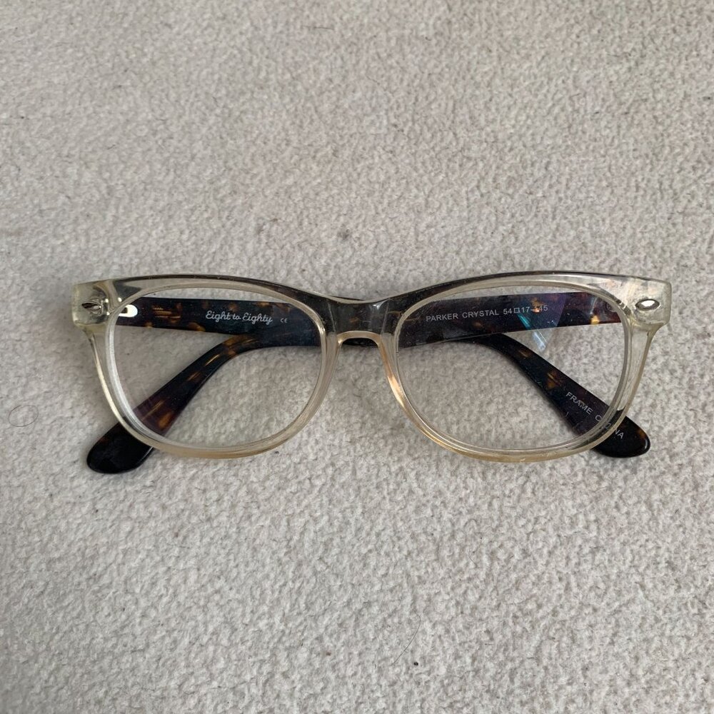 Eight to Eighty Eyeglass Frames Tortoise Shell Parker Crystal 54-17 145